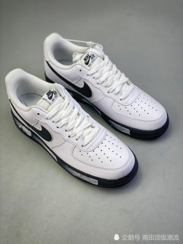 nike air force 1"07 low 空军一号涂鸦白黑