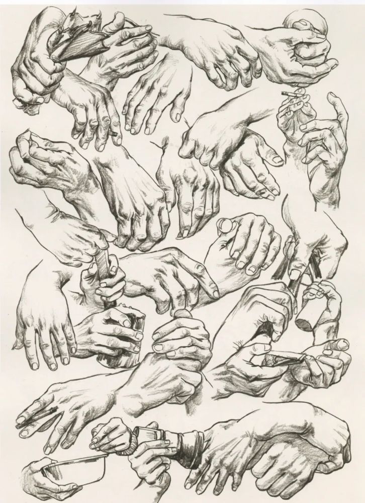 速写局部刻画,手的得分秘诀