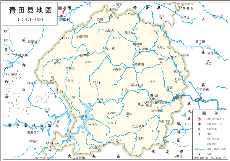 最新版浙江省标准地图发布,丽水市,9县标准地图都在这