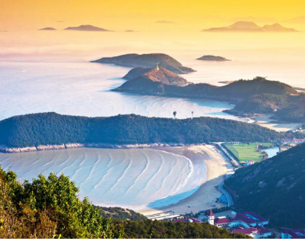 环三门湾依次有宁波象山,宁海和台州三门,是浙江省区域面积仅次于杭州