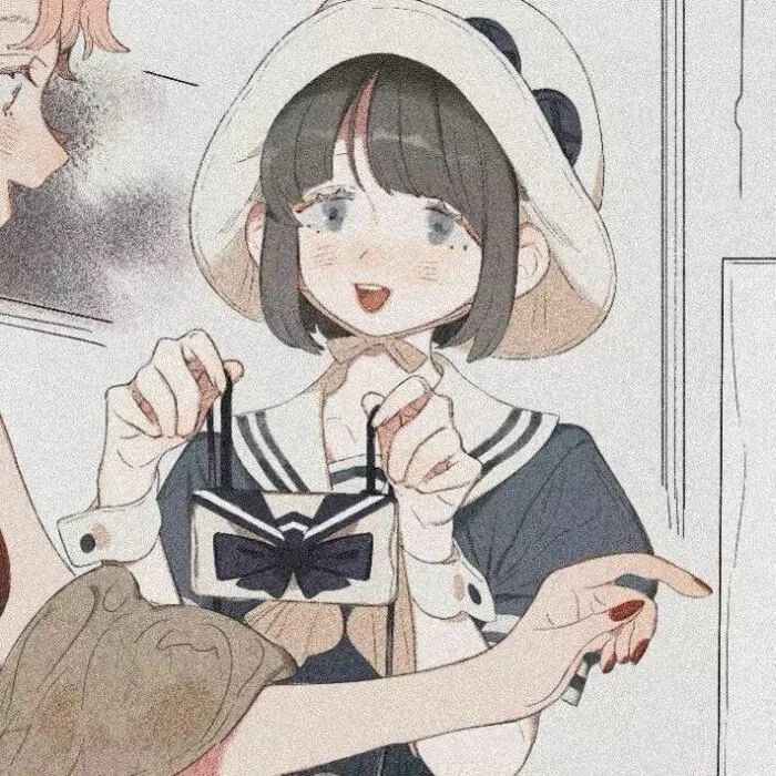 动漫闺蜜头像:不要踮起脚去爱一个人,站不稳的