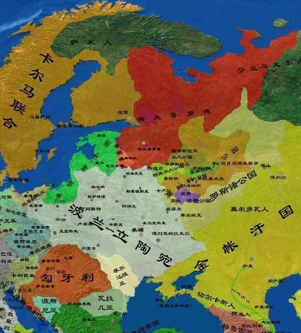 之位发生争执,蒙古帝国分裂出四大帝国,分别是金帐汗国(又称钦察汗国)