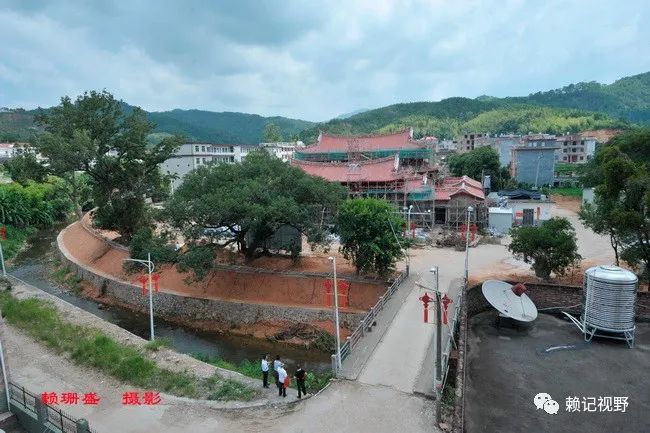 图观福建永定汤湖村赖氏家庙重建现场