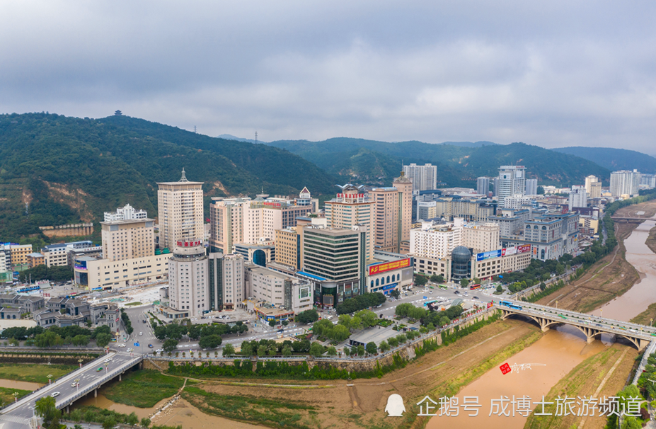 航拍延安之宝塔区:三山两河,5a景区,南泥湾陕北最美花海