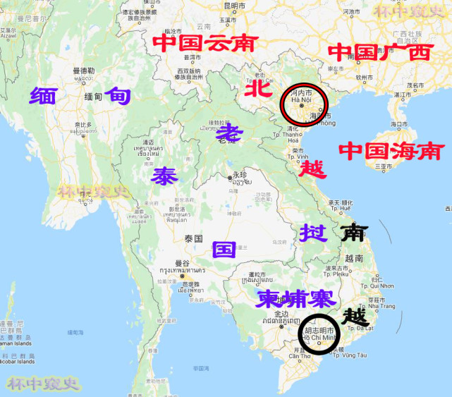 图-越南"南北分治"地图