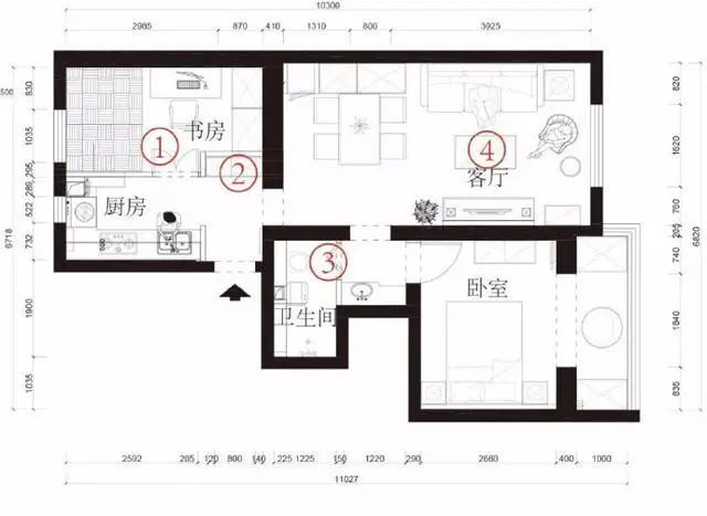 60平米的两室小户型,全屋北欧风,简洁舒适又温馨