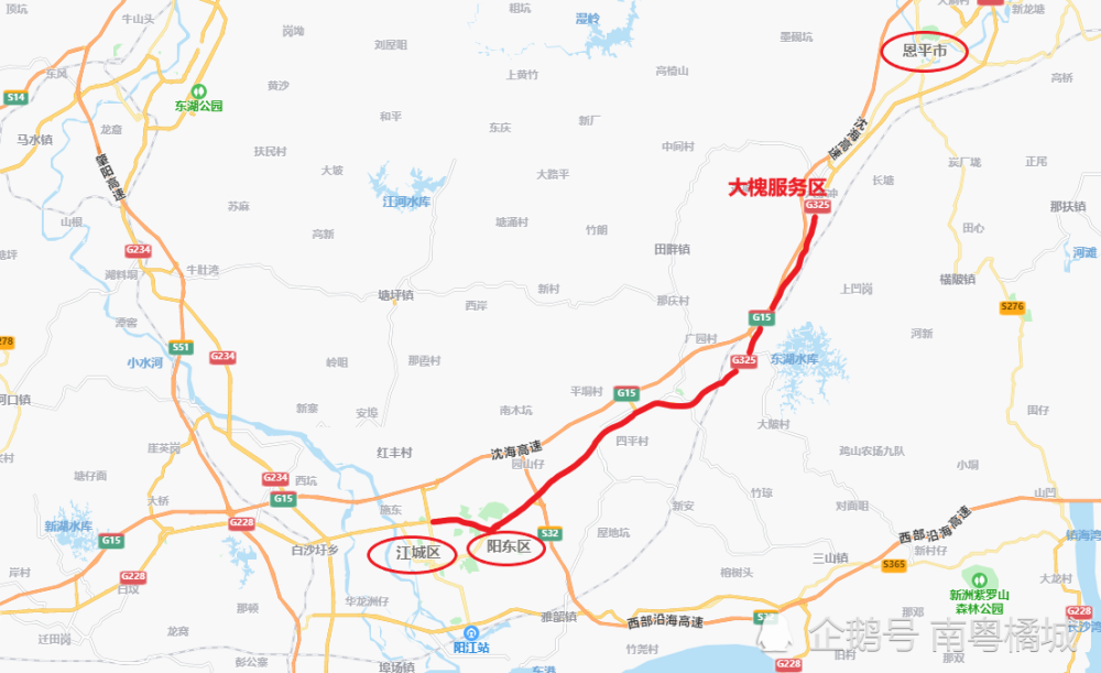 广东阳江将对g234,g325国道进行改造工程,路线里程全长约50公里