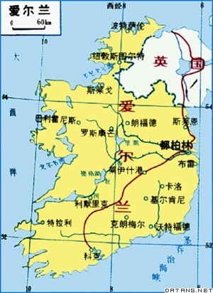 爱尔兰地图