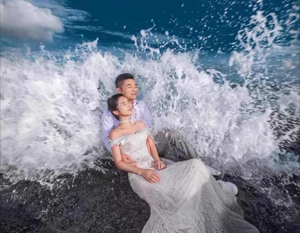 海浪婚纱_海浪简笔画(2)