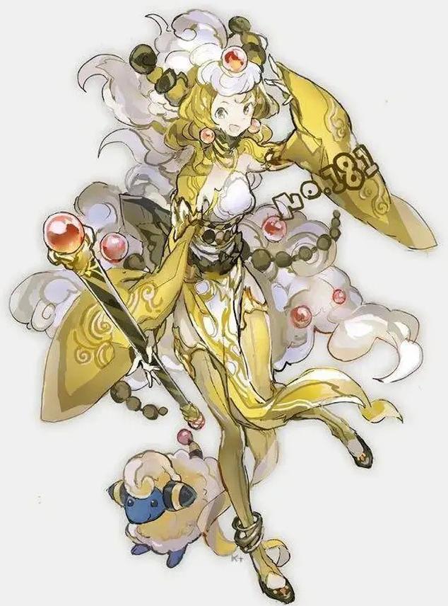 "娘化版"神奇宝贝,君主蛇化身冷艳公主,月伊布变身邪恶女巫