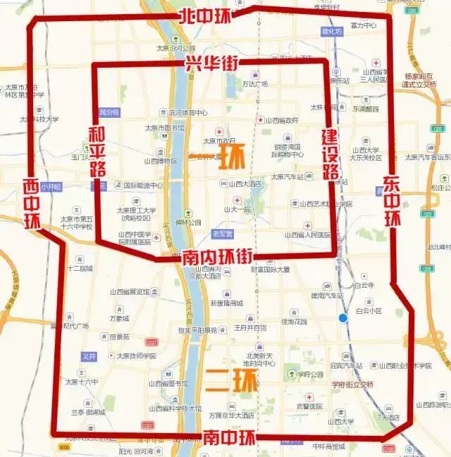 是我省高速公路网"三纵十二横十二环"规划中 太原二环高速公路的重要