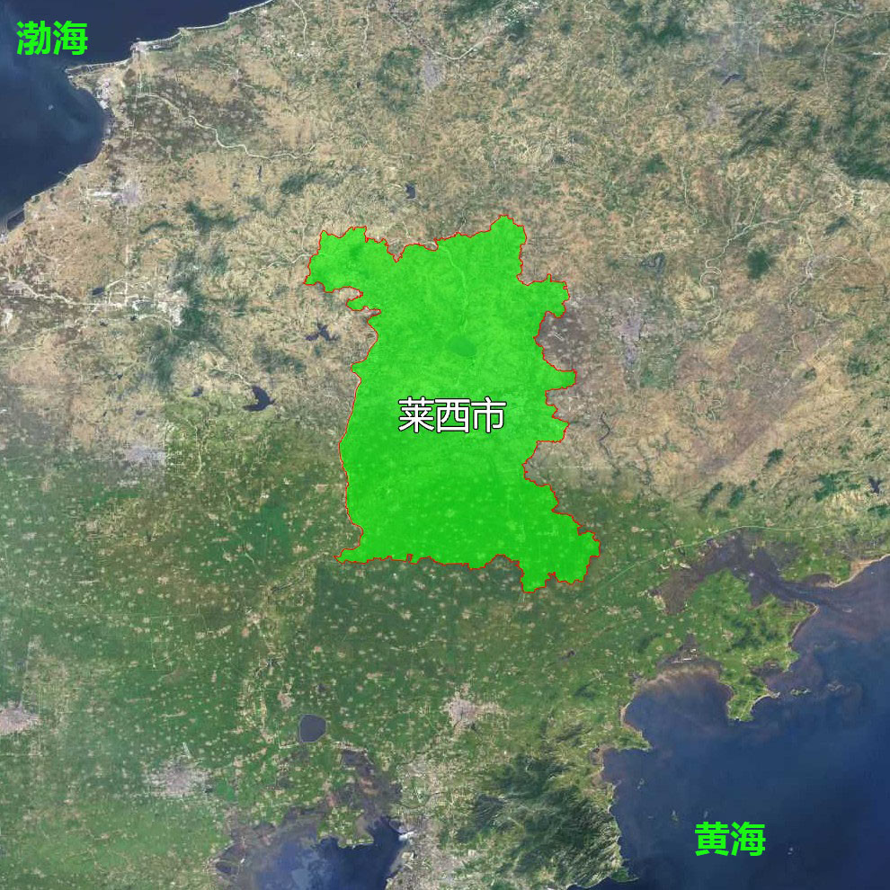 12张地形图,快速了解山东省青岛各市辖区市