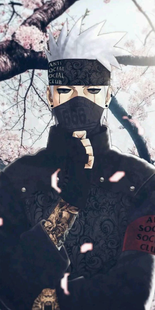 动漫壁纸:火影忍者带土佩恩闯入现实世界,男生锁屏手机壁纸