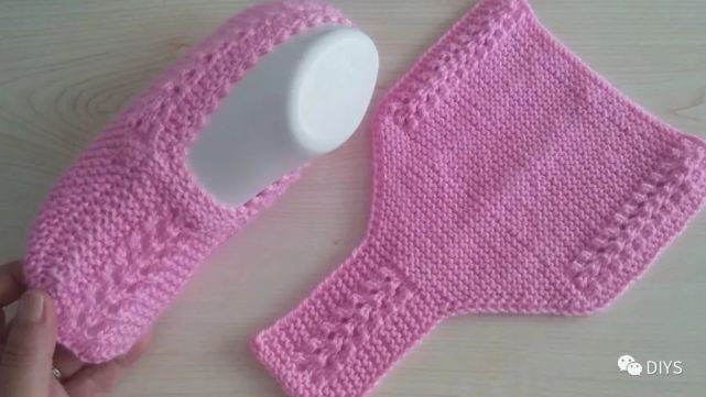 "棒针编织"漂亮的粉色袜套!