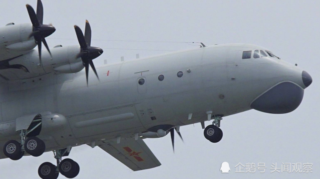 运8反潜机与空警500预警机同框,空警500世界同类机型性能第一!