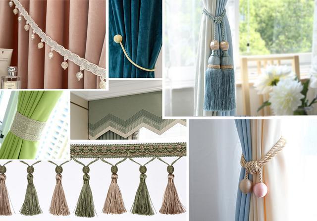 平直式挂窗帘,是最简单的窗帘挂法,只需要进行穿孔,套环,系