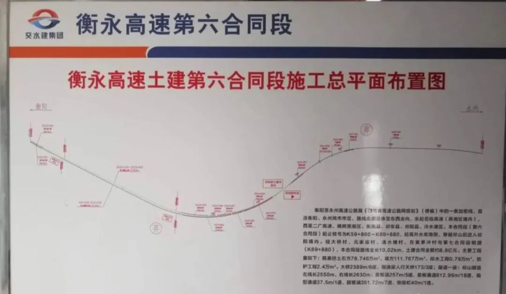 直连衡阳,永州两市市区,路线走廊总体呈东西走向,东起岳临高速(蒸湘区