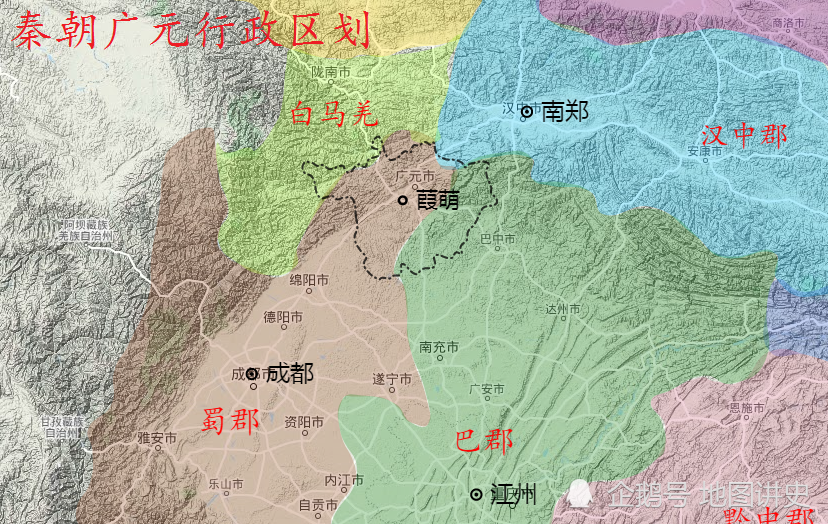 四川广元行政区划史,四分五裂的唐宋,阆中主导的明清