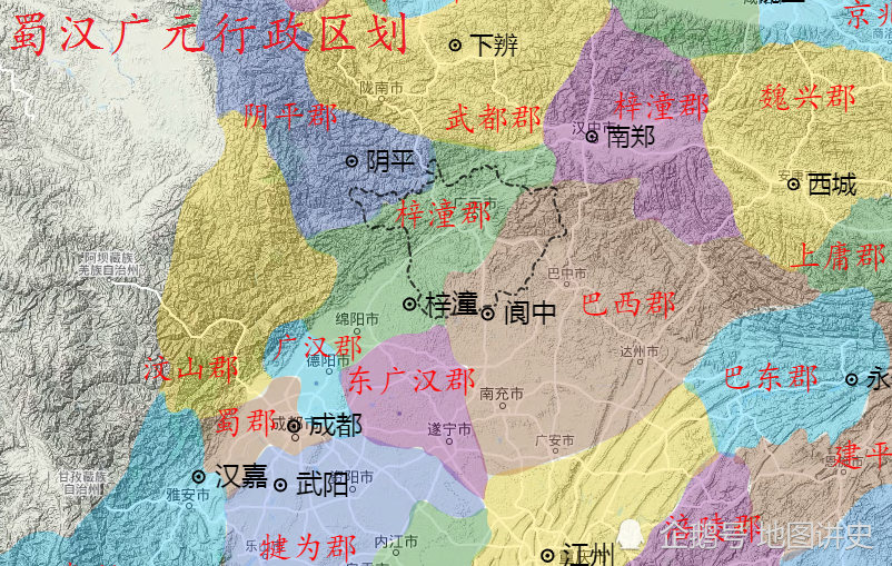 四川广元行政区划史四分五裂的唐宋阆中主导的明清
