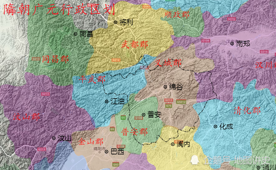 四川广元行政区划史四分五裂的唐宋阆中主导的明清