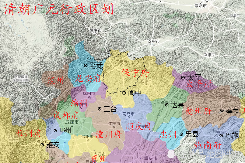 四川广元行政区划史四分五裂的唐宋阆中主导的明清