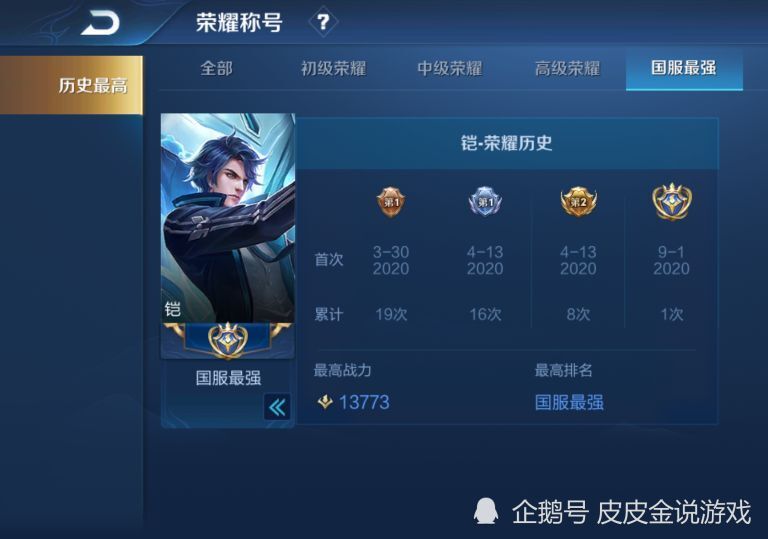 王者荣耀曾经无敌的铠爹为什么现在这么卑微了国服万战铠告诉你真因