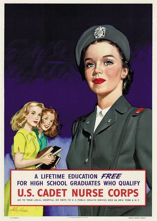 老照片:引人遐想的二战美女宣传画