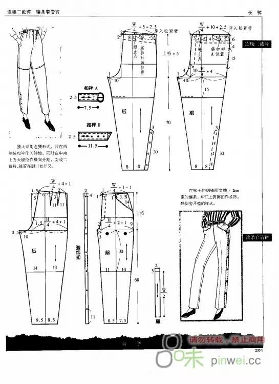67款各种不同版型/款式的裤子结构纸样合集!