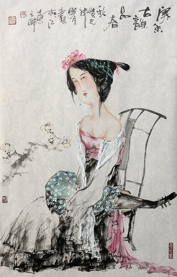 画家阳爱强—画风清新俊秀,意韵淡雅,墨色相宜,自成一味