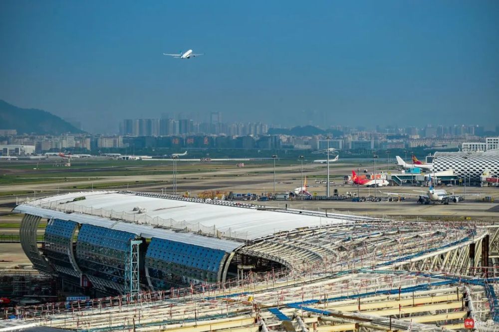 深圳宝安国际机场卫星厅主体结构全面封顶预计2021年建成运营