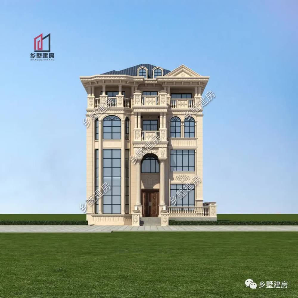 占地120平的四层欧式别墅奢华典雅成功人士必备
