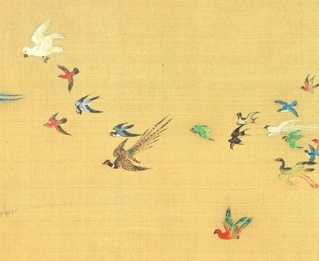 沈铨清《百鸟朝凤图卷》