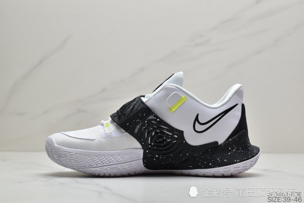 nike kyrie low 3 欧文3 黑白魔术贴织布拼接