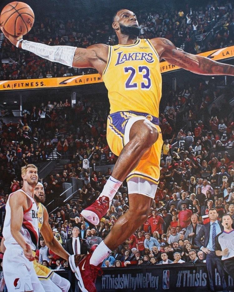 美女画家手绘詹姆斯等nba球星画走红网络,引