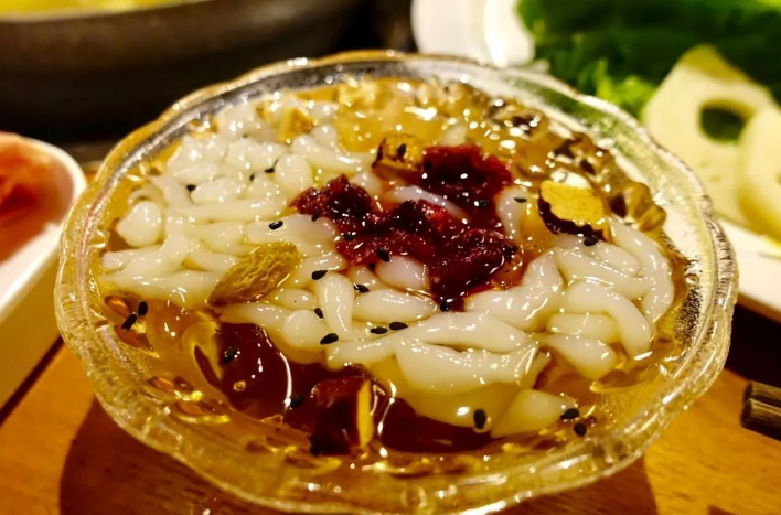 玫瑰米凉虾,云南风味小吃,很适合夏天吃