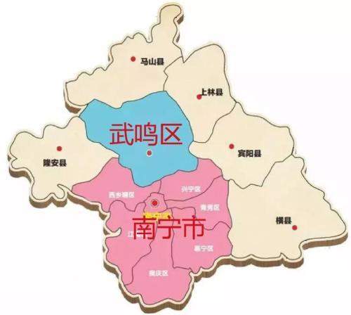 南宁地铁5号线连接江南组团,城西组团,城北组团,昆仑大道组团