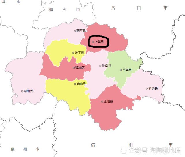 驻马店市有一个县拥有2条高速县城建有一条矩形状的环城公路