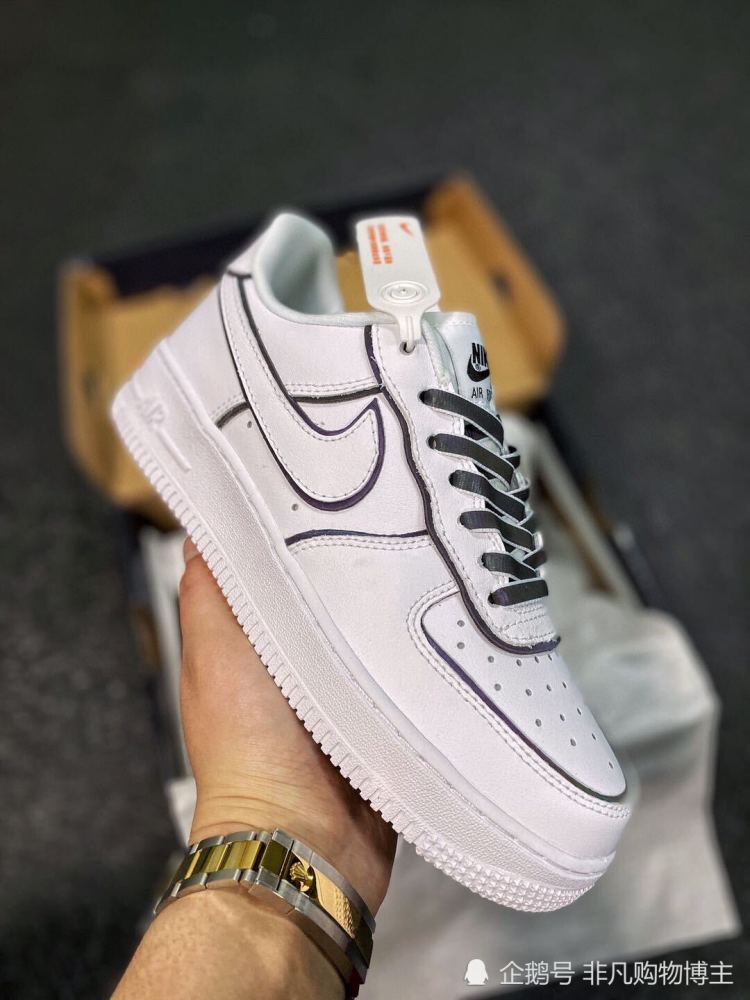 空军一号 air force 1 二次元镭射变色龙 开箱鉴赏