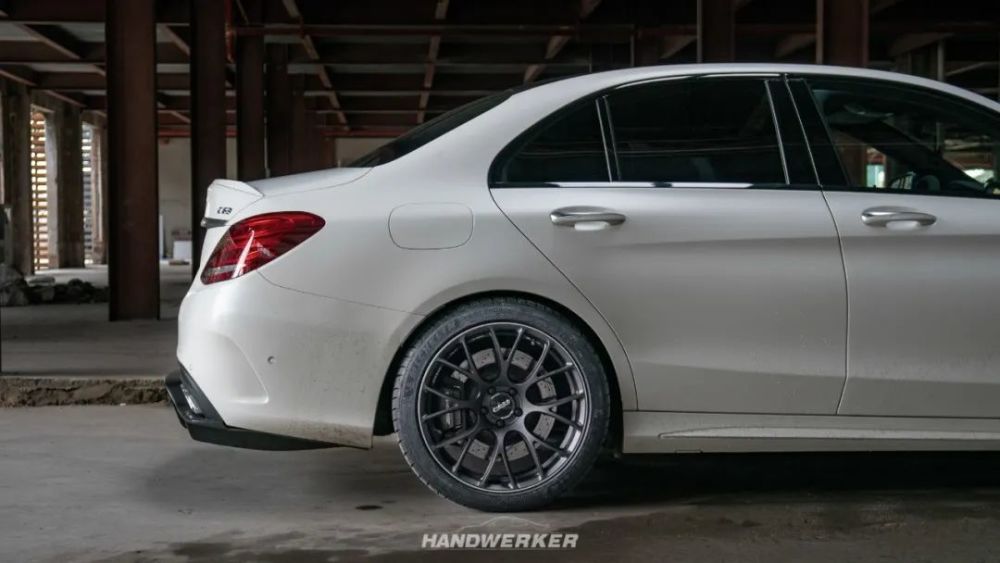 c63轮毂改装,轮毂改装 奔驰amg c63 x rays g16 mk 19寸轮毂 x米其林ps4s轮胎 颜值与舒适的