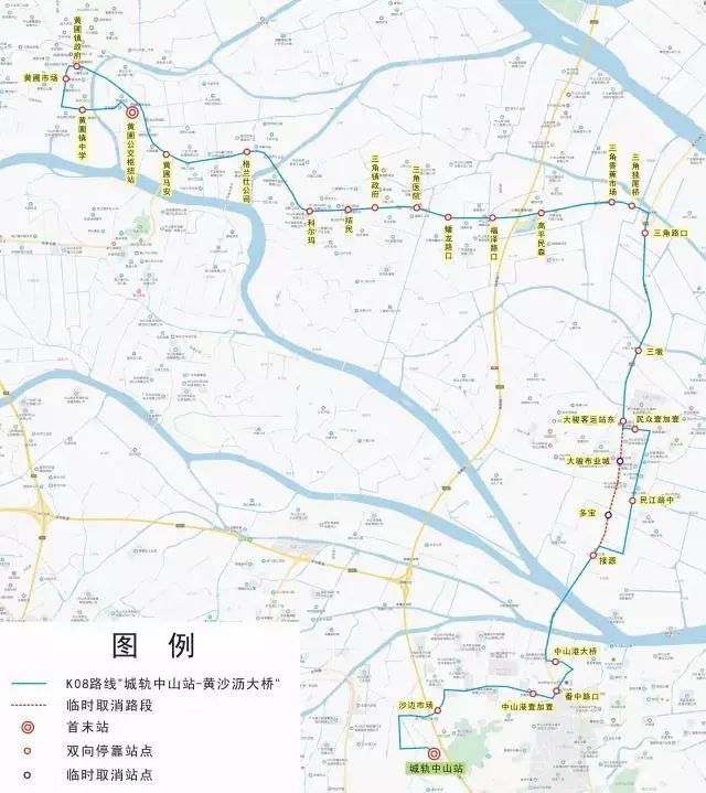 302路公交路线图