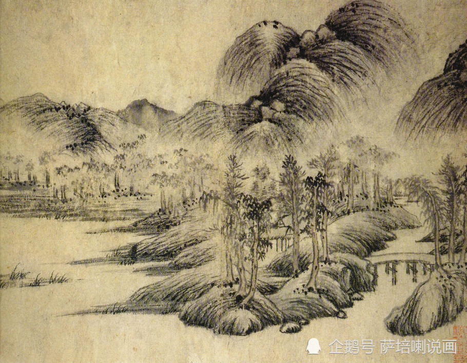 秀润之中又见苍劲元代名家王蒙