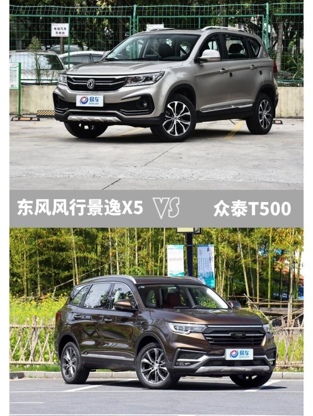 月薪5千买它不眨眼!景逸x5 vs 众泰t500
