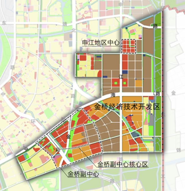 金桥副中心作为浦东新区北部唯一的城市副中心,强化对浦东北部地区