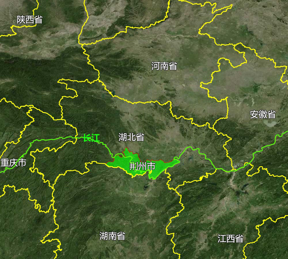 10张地形图,快速了解湖北省荆州市辖区县市