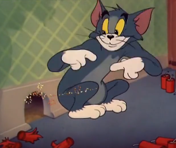 猫和老鼠杰瑞的处境还真不行汤姆都要把杰瑞给炸没了杰瑞我要求救