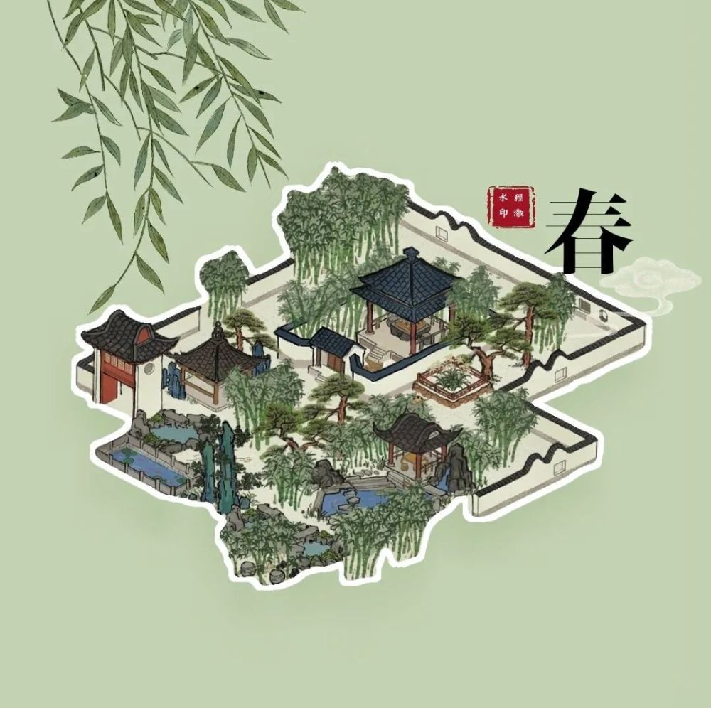 【江南百景图】春夏秋冬四季主题布局