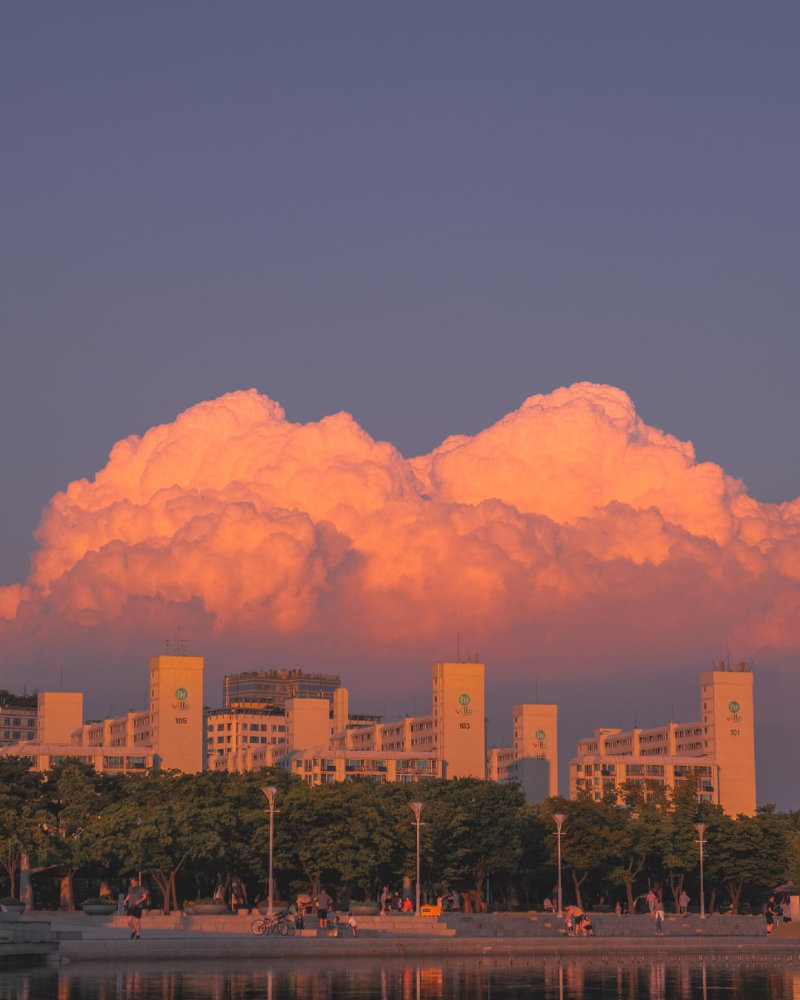 夕阳背景图/ins背景图 落日的颜色是温柔