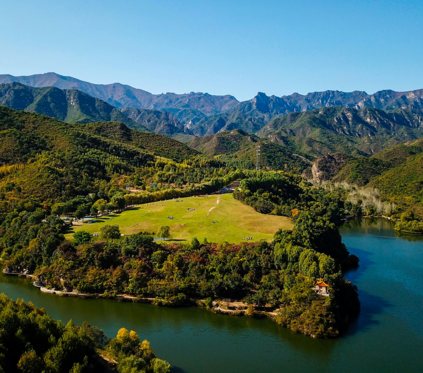 的盘山公路需要开车穿过到达玉渡山风景区延庆玉渡山景区进入最佳观赏