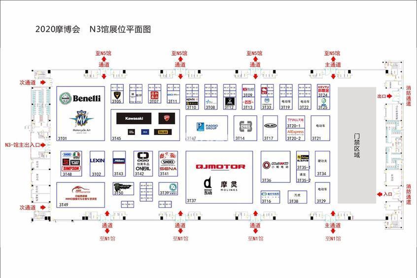 n3展位平面图