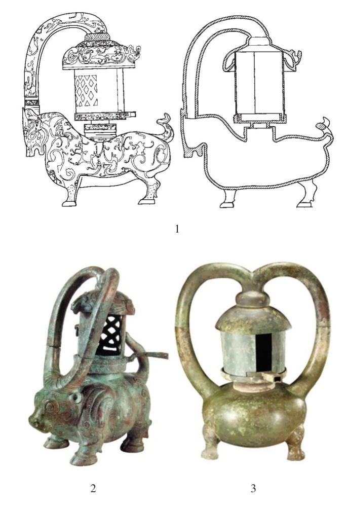 盱眙大云山一号墓出土铜釭灯(m1:3658)八,结语以上是笔者搜集到的